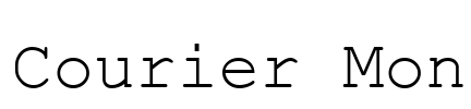 Courier Mon Font Image