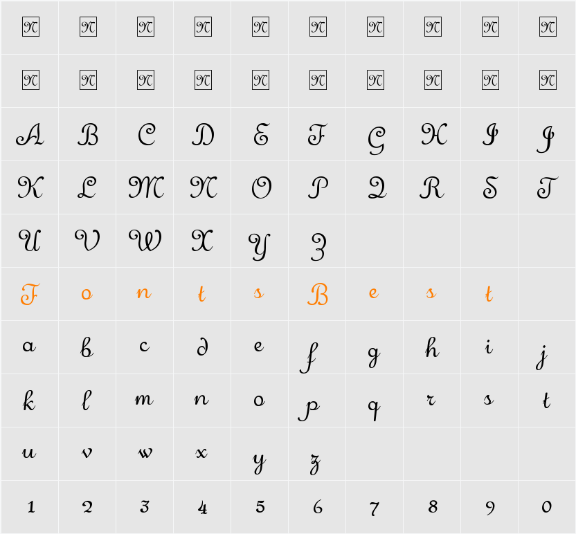 Merveille Character Map