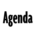 Agenda Font Image