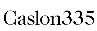 Caslon335 Font Image