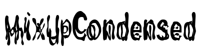 MixUpCondensed Font Image