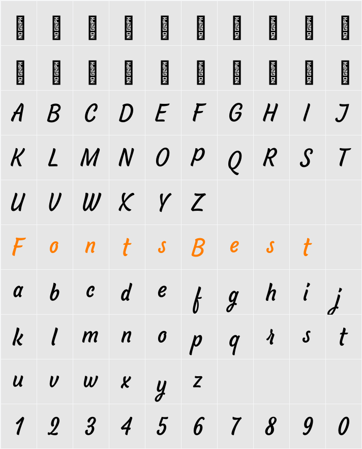 BeachBar Alt Character Map