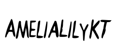 AmeliaLilyKT Font Image