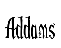 Addams Font Image