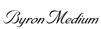 Byron Medium Font Image