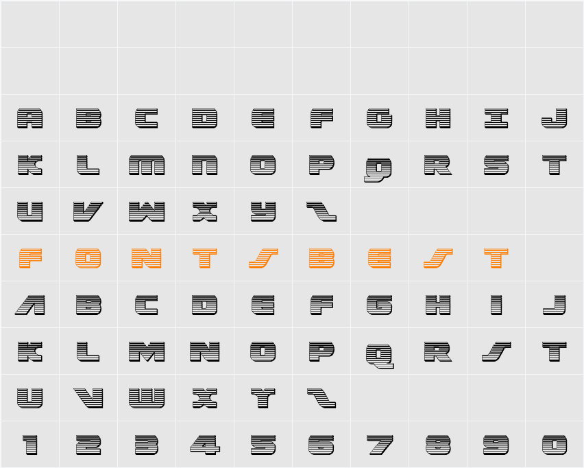 Federal Escort Chrome Character Map