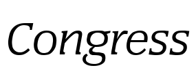 Congress Font Image