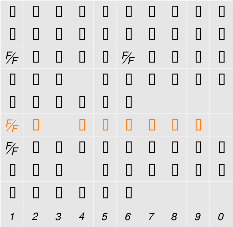 HelvFE Character Map