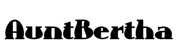 AuntBertha Font Image