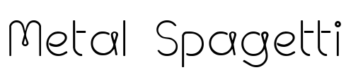 Metal Spagetti Font Image