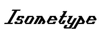 Isometype Font Image