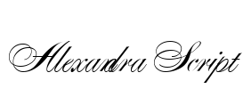 Alexandra Script Font Image