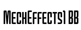 MechEffects1 BB Font Image