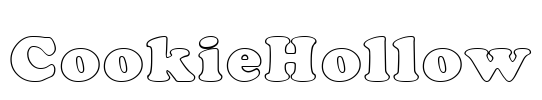 CookieHollow Font Image