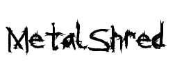 MetalShred Font Image