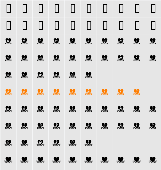 JI-Dogger Character Map