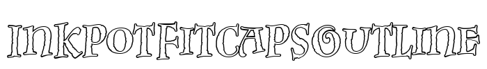 InkpotFitcapsOutline Font Image