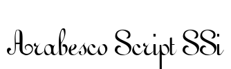 Arabesco Script SSi Font Image