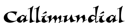 Callimundial Font Image