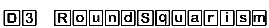 D3 RoundSquarism Font Image