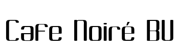 Cafe Noiré BV Font Image