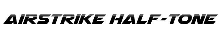 Airstrike Half-Tone Font Image