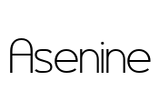 Asenine Font Image