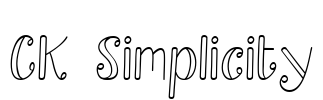 CK Simplicity Font Image