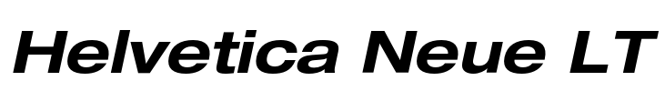 Helvetica Neue LT Font Image