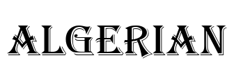 Algerian Font Image