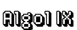 Algol IX Font Image