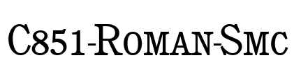 C851-Roman-Smc Font Image