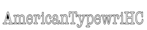 AmericanTypewriHC Font Image