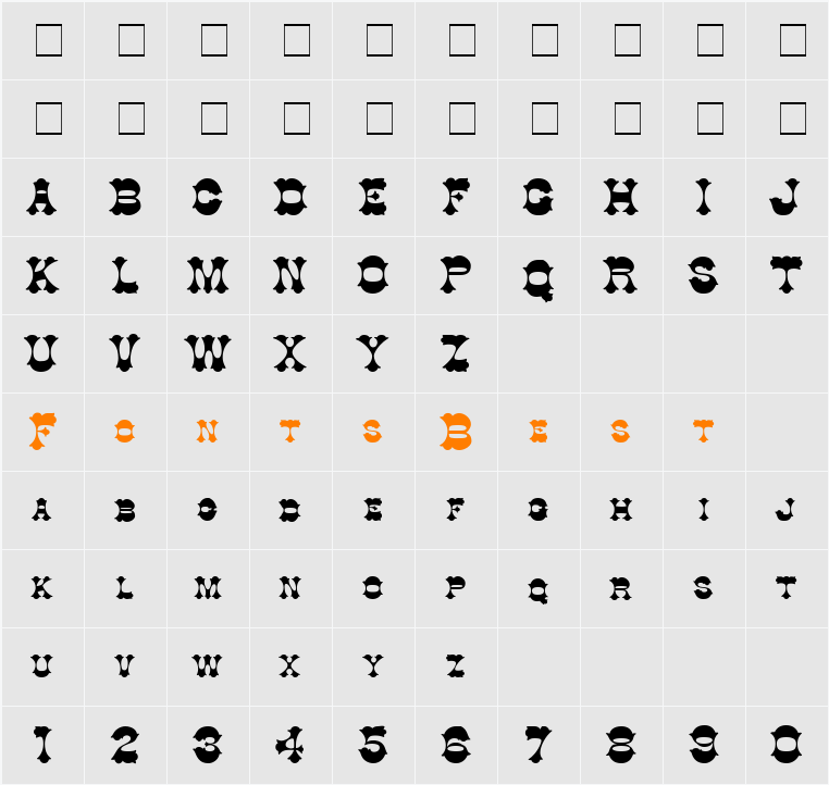 Cowboy Character Map