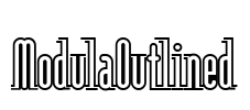 ModulaOutlined Font Image