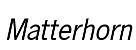 Matterhorn Font Image