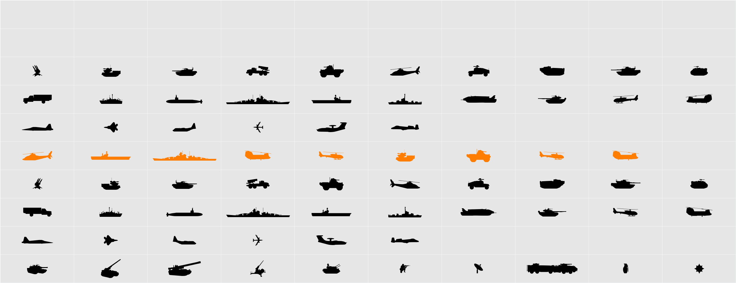 Military RPG Character Map