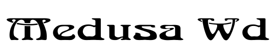 Medusa Wd Font Image