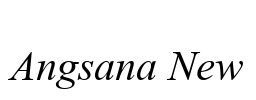 Angsana New Font Image