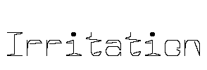 Irritation Font Image