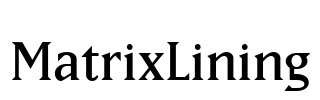 MatrixLining Font Image