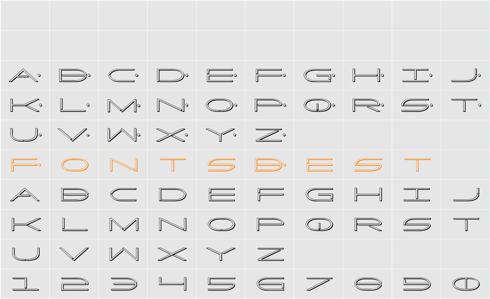 Factor 3D Character Map