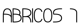 ABRICOS 7 Font Image