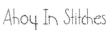 Ahoy In Stitches Font Image