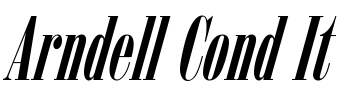 Arndell Cond It Font Image