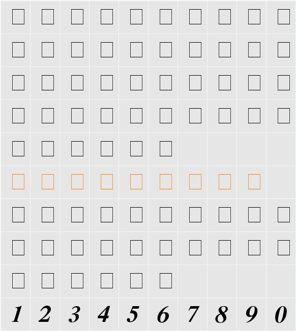 CyrillicTimes Character Map