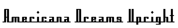 Americana Dreams Upright Font Image