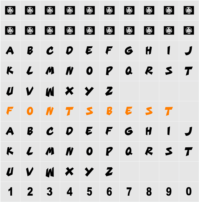 CHOPPERRR Character Map