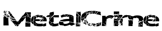 MetalCrime Font Image