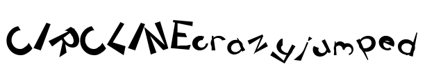 CIRCLINEcrazyjumped Font Image